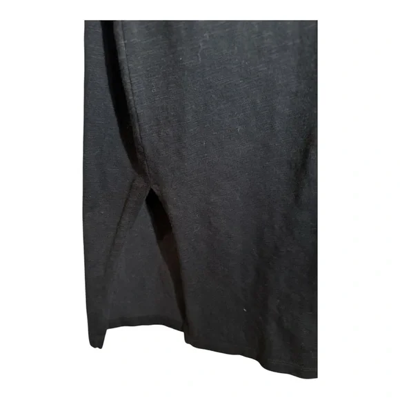 a.n.a Black Side Slit Dress XXL NWT Stretch Cotton - Picture 5 of 12